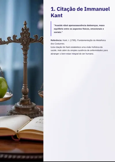 Citação de Immanuel Kant com referência