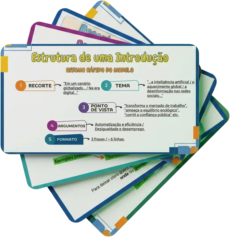 Mockup do bônus 🎁 FLASHCARDS REDAÇÃO NOTA MÁXIMA